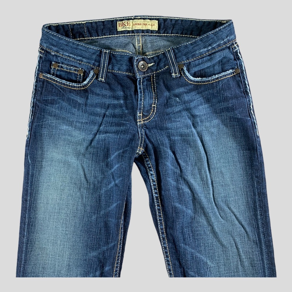 BKE Sabrina Jeans Womens 29x31.5 Stretch Bootcut Dark Wash Denim (Tag 29x33.5) - Picture 9 of 14
